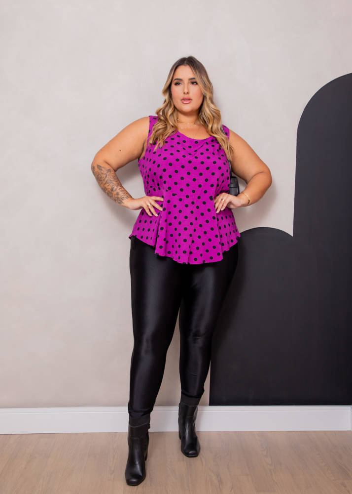Calza Leggins Mujer Metalizada-Tallas Grandes- Plus Size