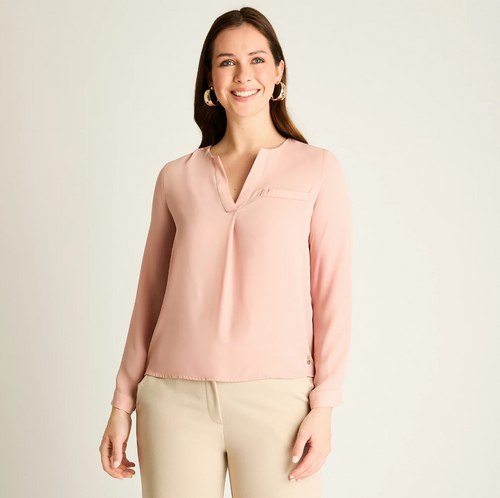 Blusa  Animal Print de Cebra Talla Grande - Mujer