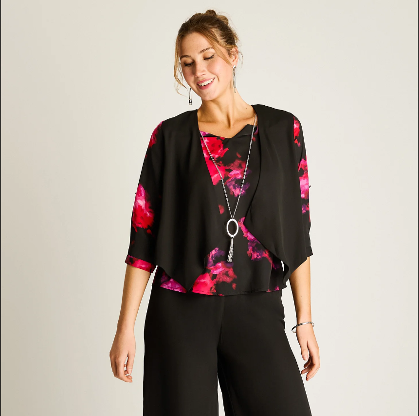 Blusa Mujer Estampada - Fiesta- Curvy