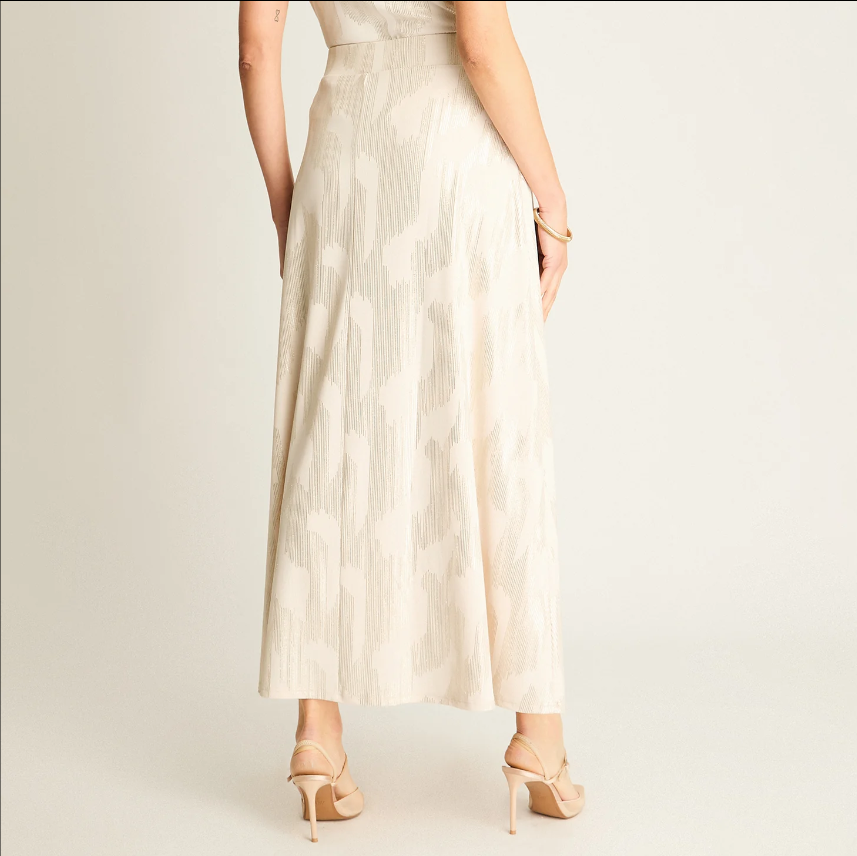 Falda Mujer Midi con Cinturón de Argollas - Estilo Fiesta