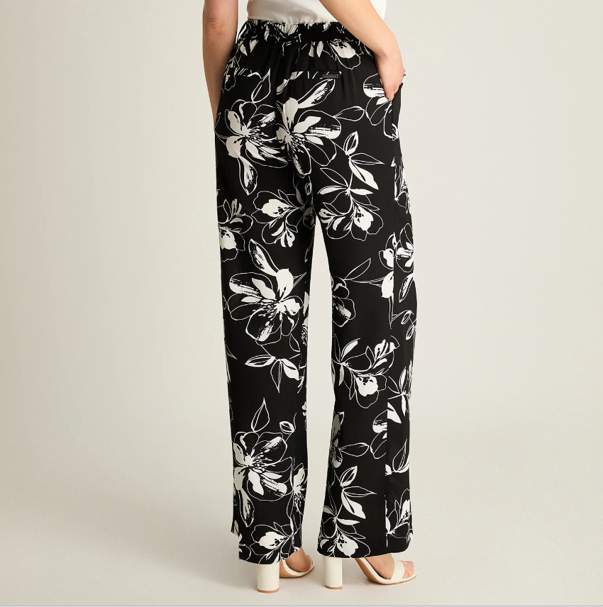 Pantalón Mujer Palazzo Estampado Floral - Estilo Casual- Talla Grande
