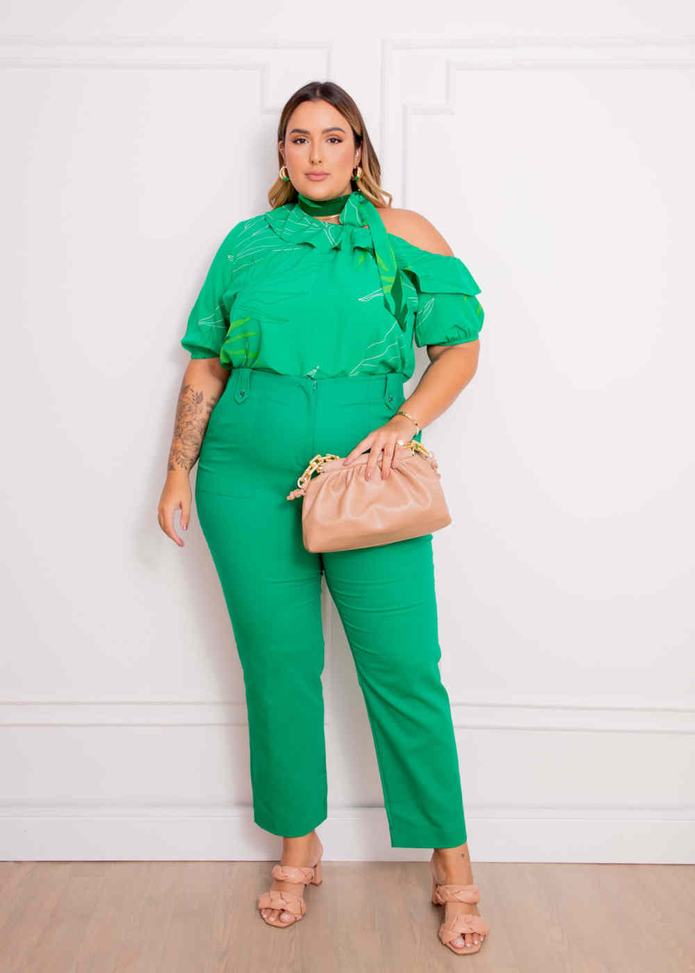 Pantalon Mujer de Vestir | Tiro Alto| Talla Grande