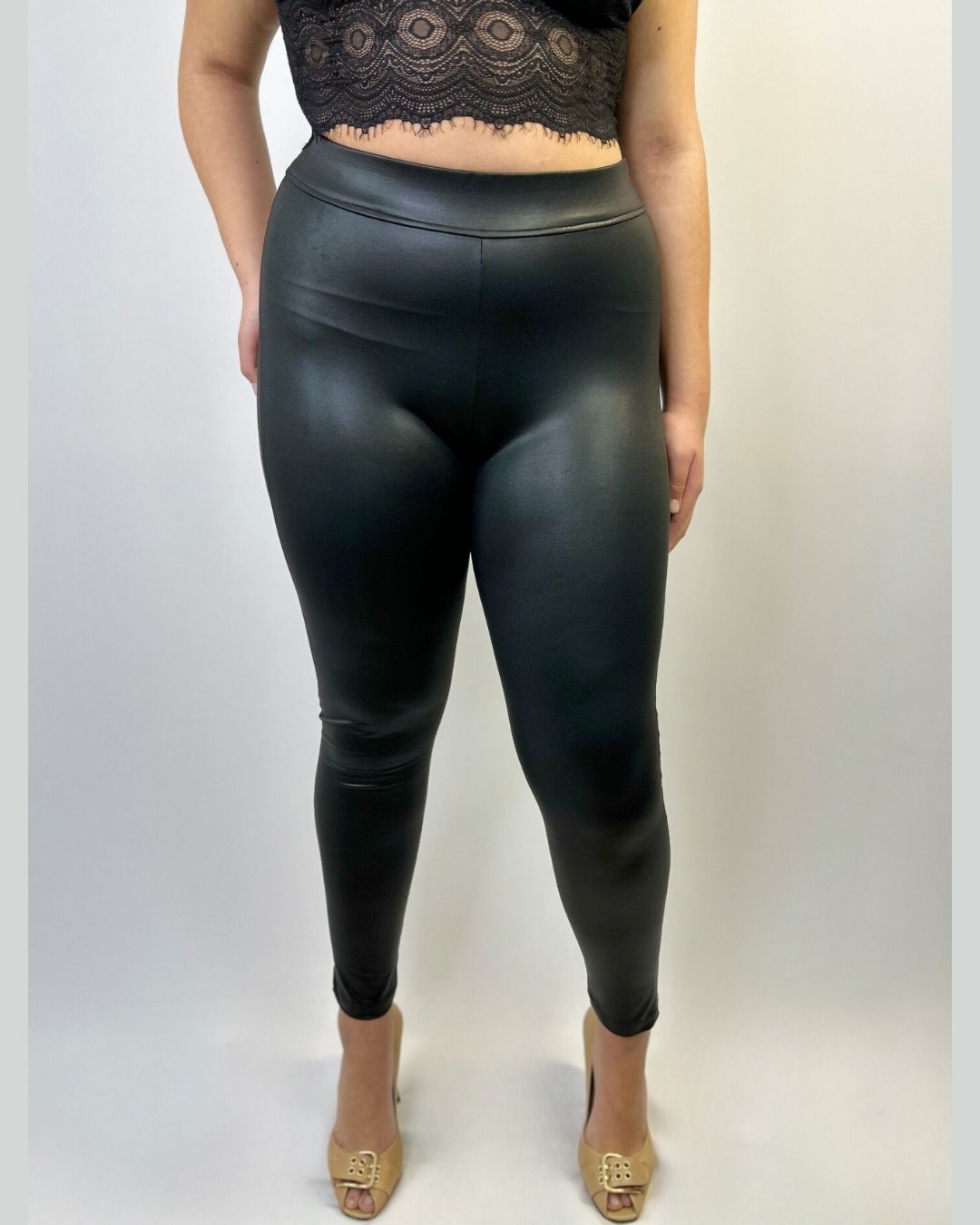 Calza Mujer| Talla Grande| Simula Ecocuero| Curvys