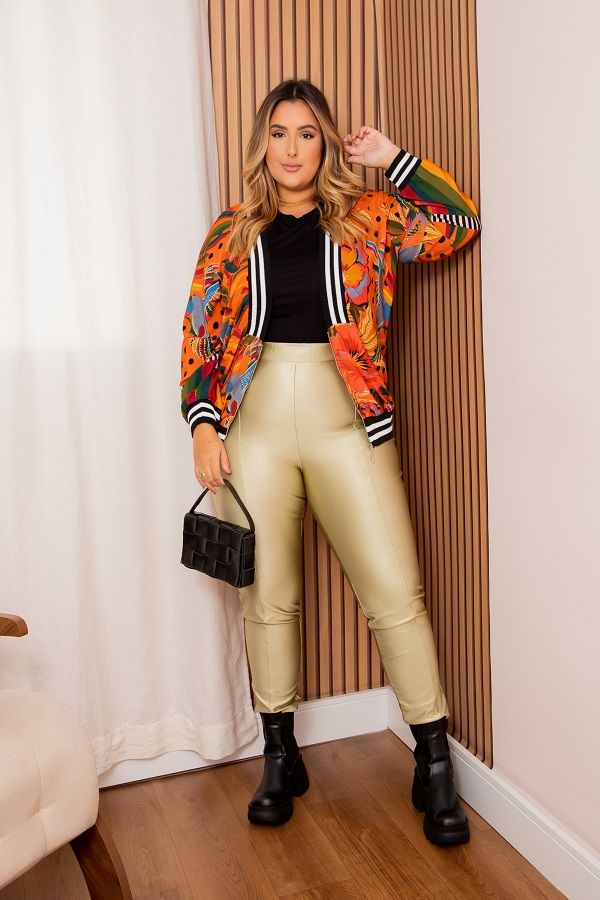 Calza Leggins Mujer Metalizada-Tallas Grandes- Plus Size