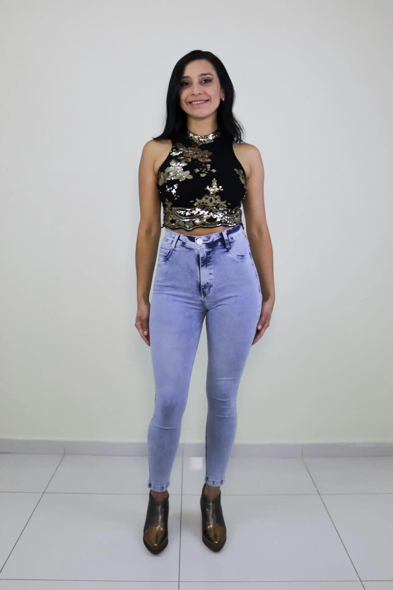 Jeans Mujer Pitillo con Modelador Faja Interna| Realza Curvas y Estiliza