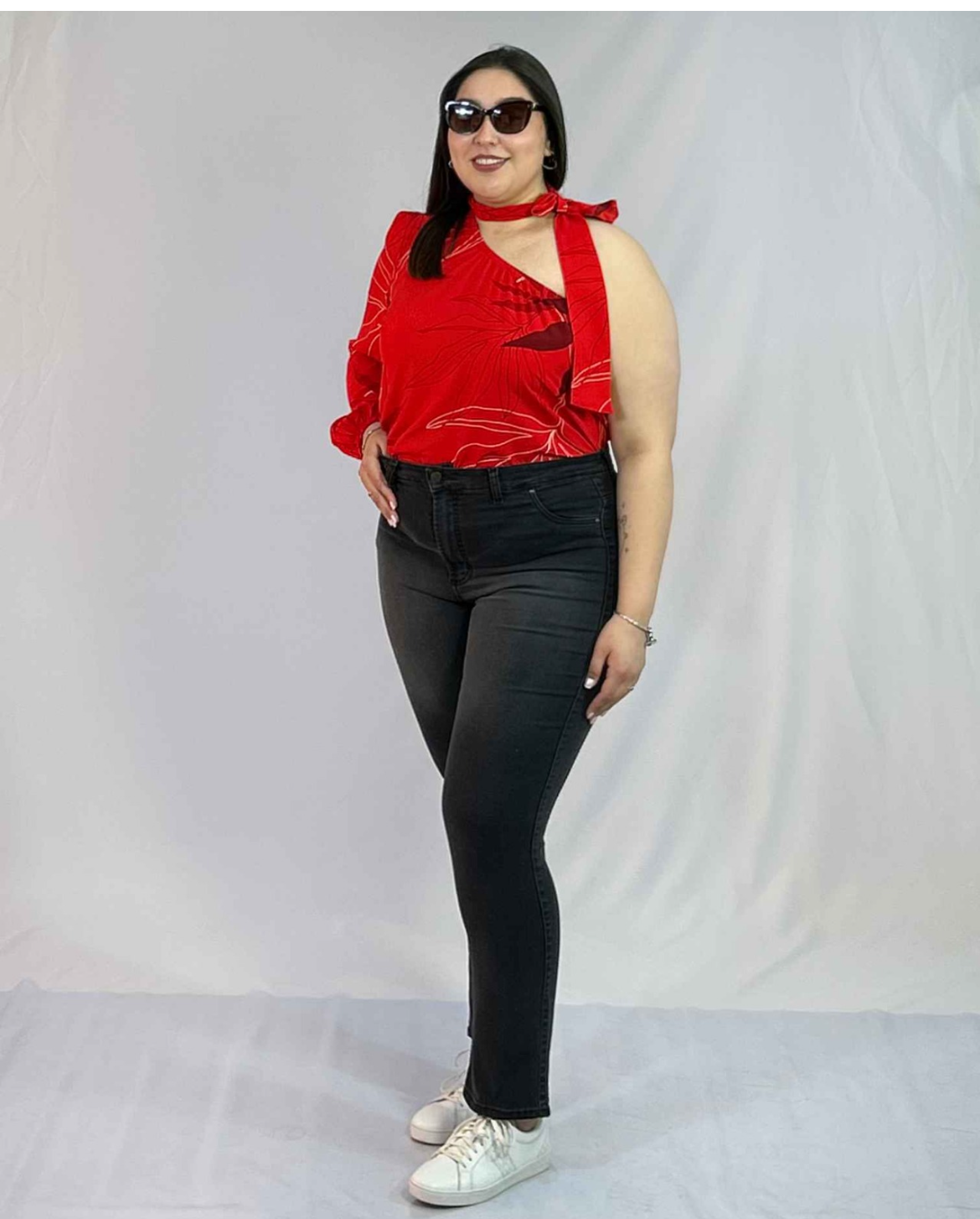 Jeans Mujer Recto Focalizado - Talla Grande - Curvy