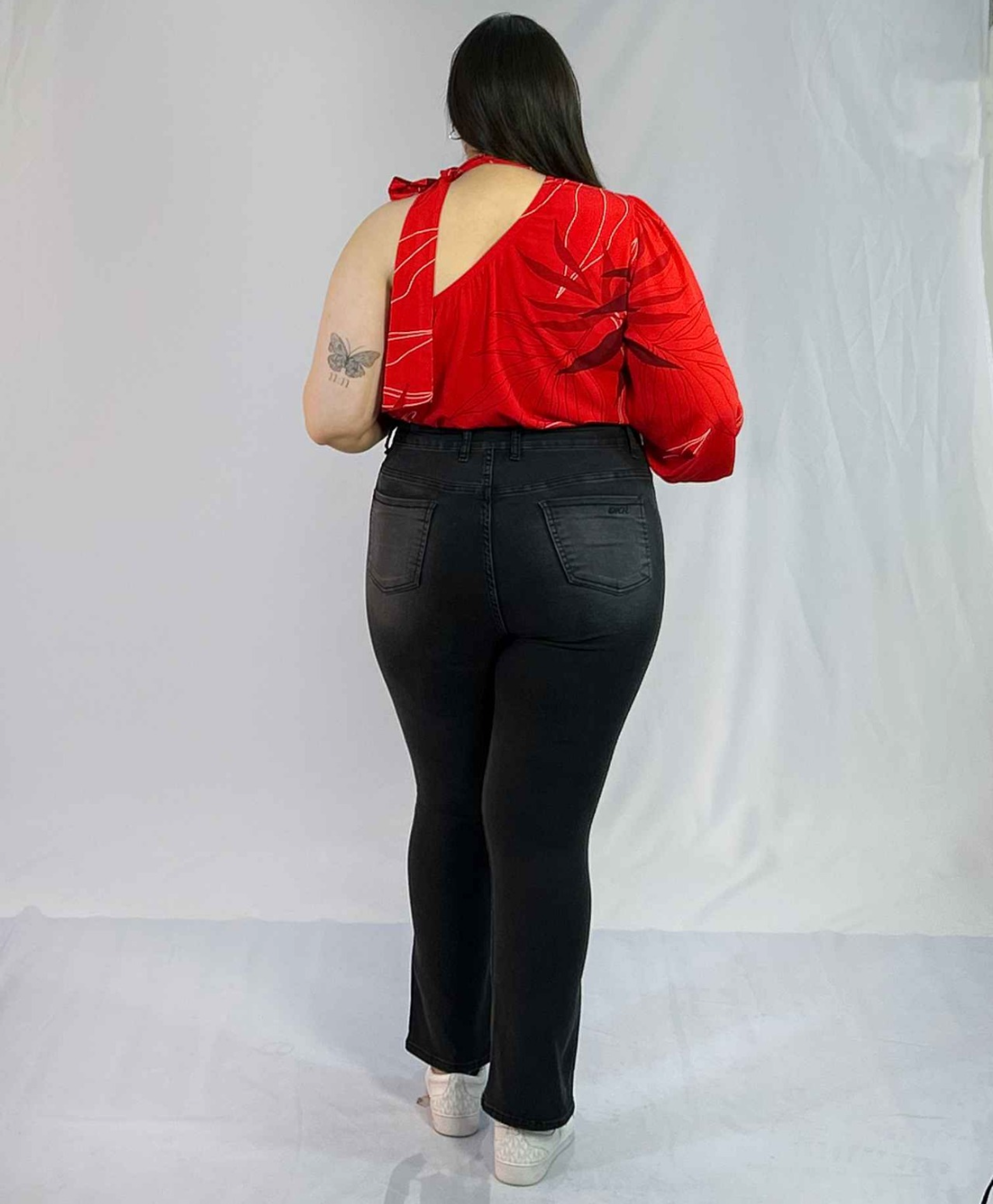 Jeans Mujer Recto Focalizado - Talla Grande - Curvy