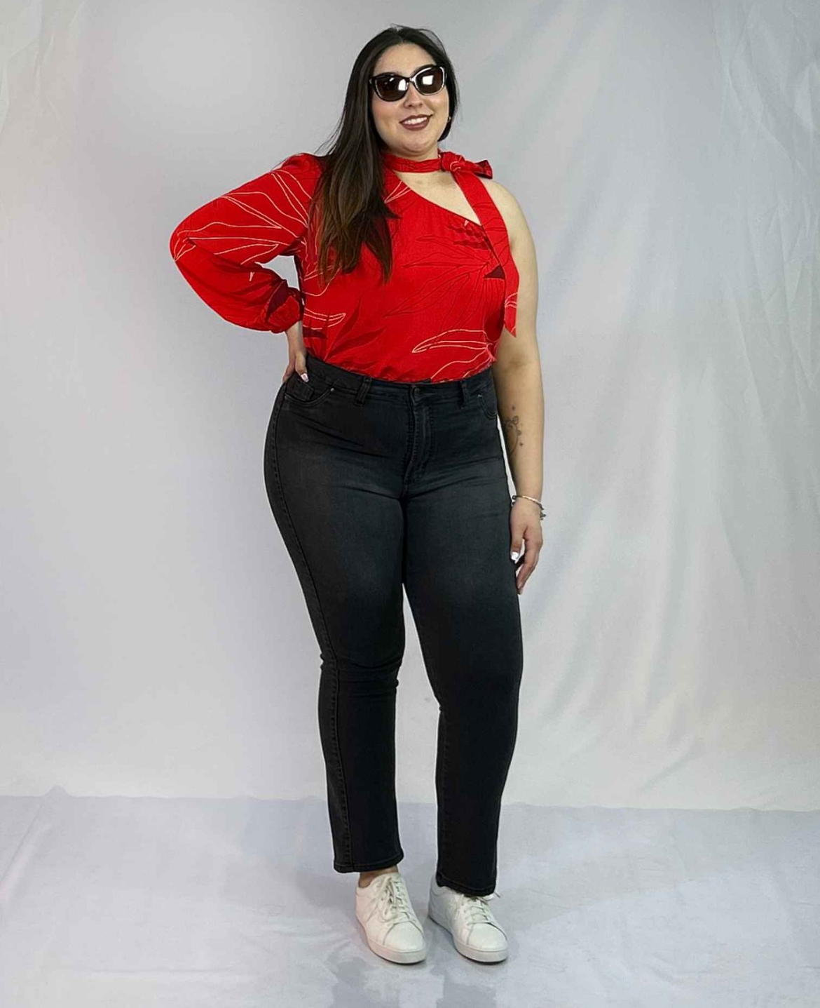 Jeans Mujer Recto Focalizado - Talla Grande - Curvy