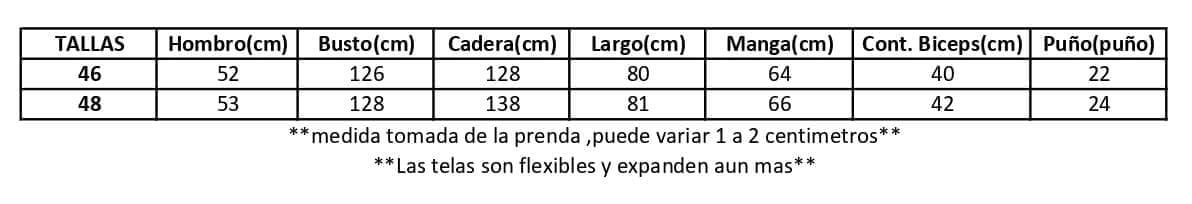 Bluson Mujer Largo Amarra en el Cuello| Curvys