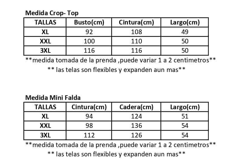 Conjunto Mujer Fiesta| Talla Grande| Plus Size| Brillo