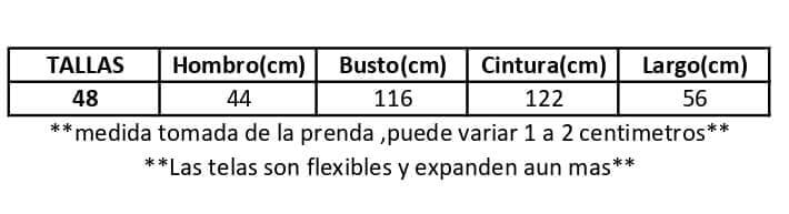 Polera sin Mangas Animal Print| Talla 48