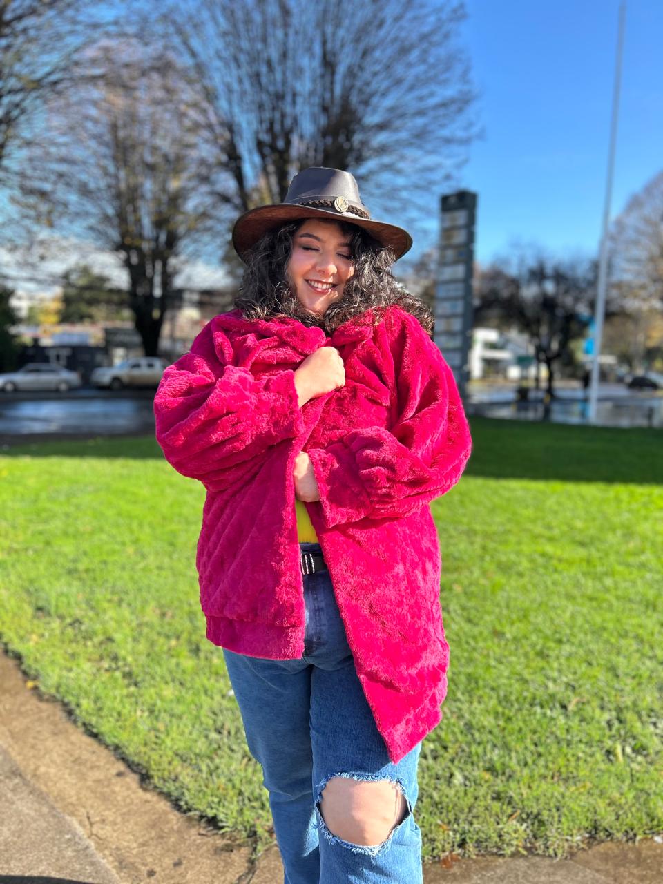 Chaqueta de Piel Mujer| Talla Grande| Plus Size| Urbana