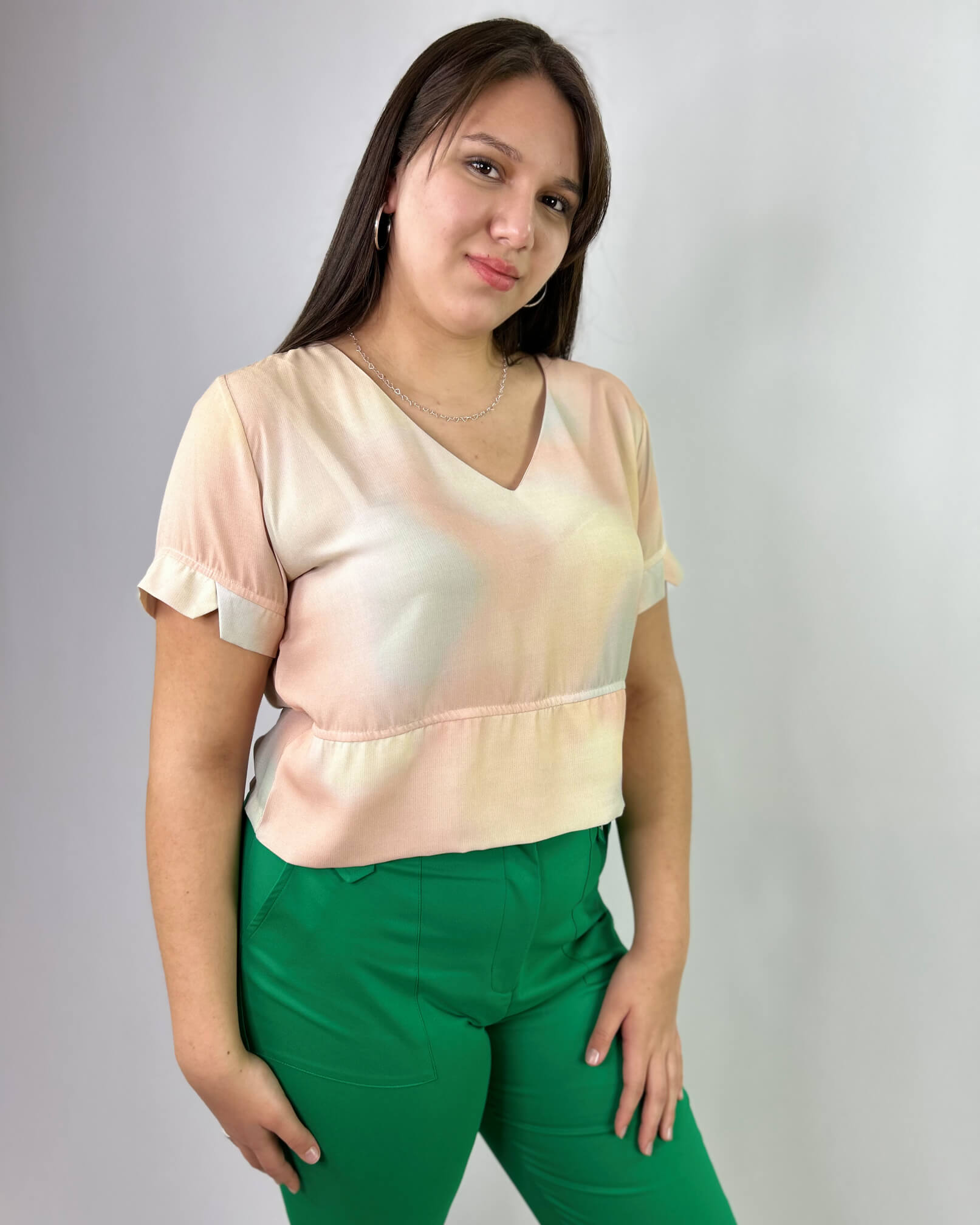 Blusa Estampada Damasco Pastel- Brasil