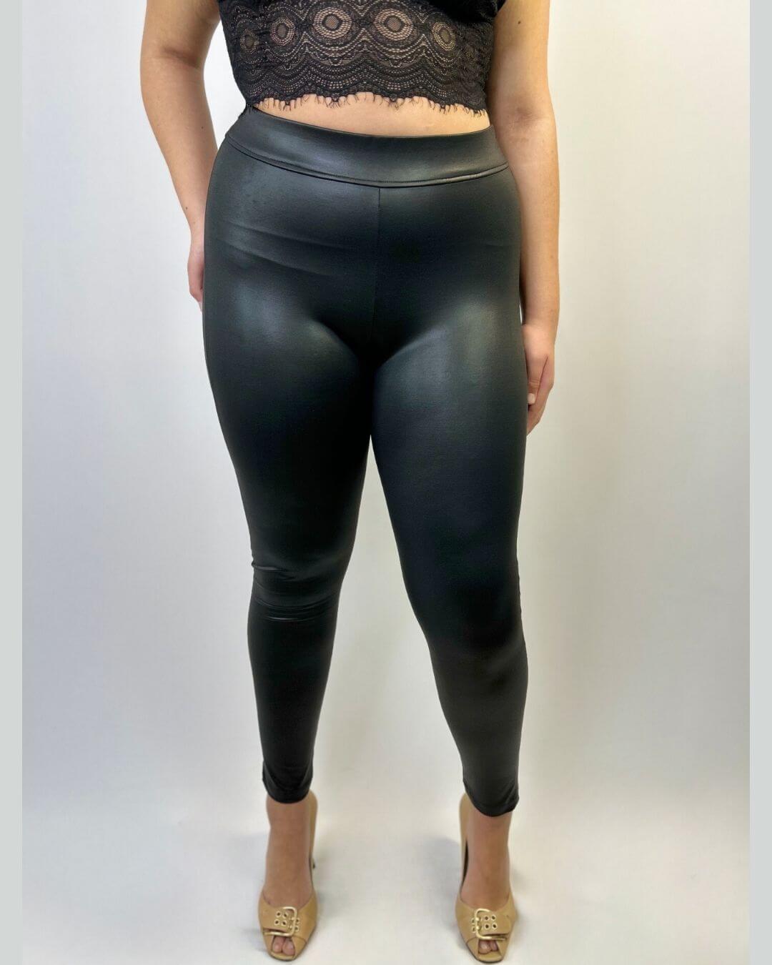 Calza Mujer| Talla Grande| Simula Ecocuero| Curvys