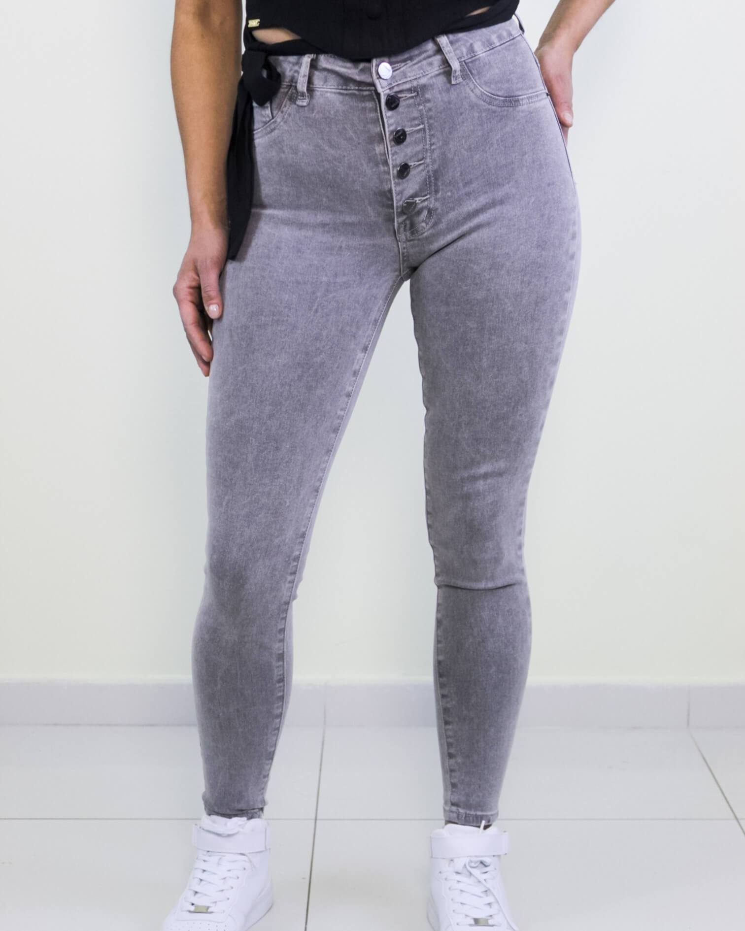 Jeans Mujer Pitillo con Botones| Moldea, Estiliza y Realza Tus Curvas