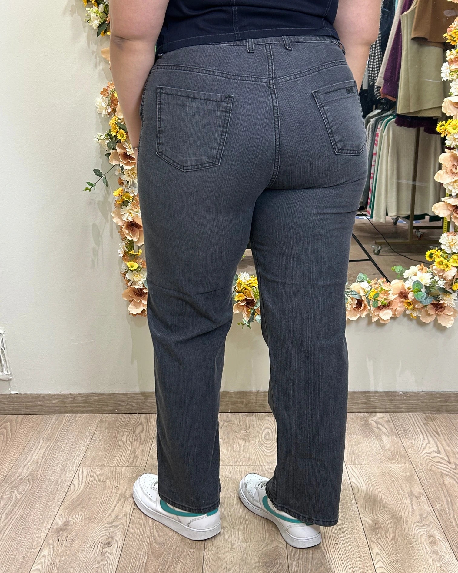 Jeans Mujer Tallas Grandes Wide Leg| Cintura Amplia| Tiro Alto