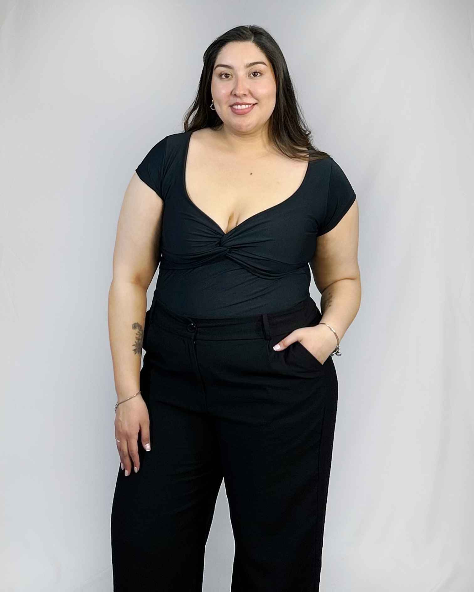 Polera Corta Busto Cruzado Mujer| Casual| M