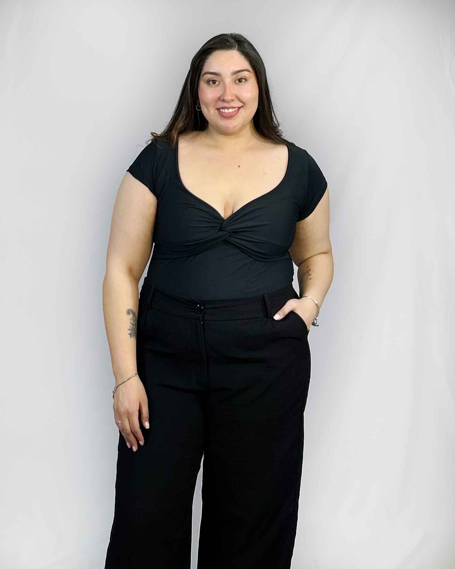 Polera Corta Busto Cruzado Mujer| Casual| M