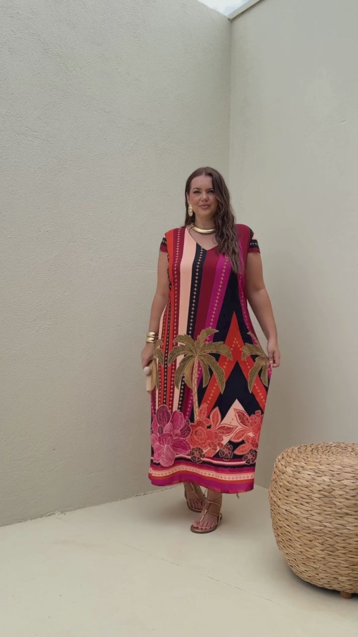 Vestido Maxi Mujer| Estampado| Verano