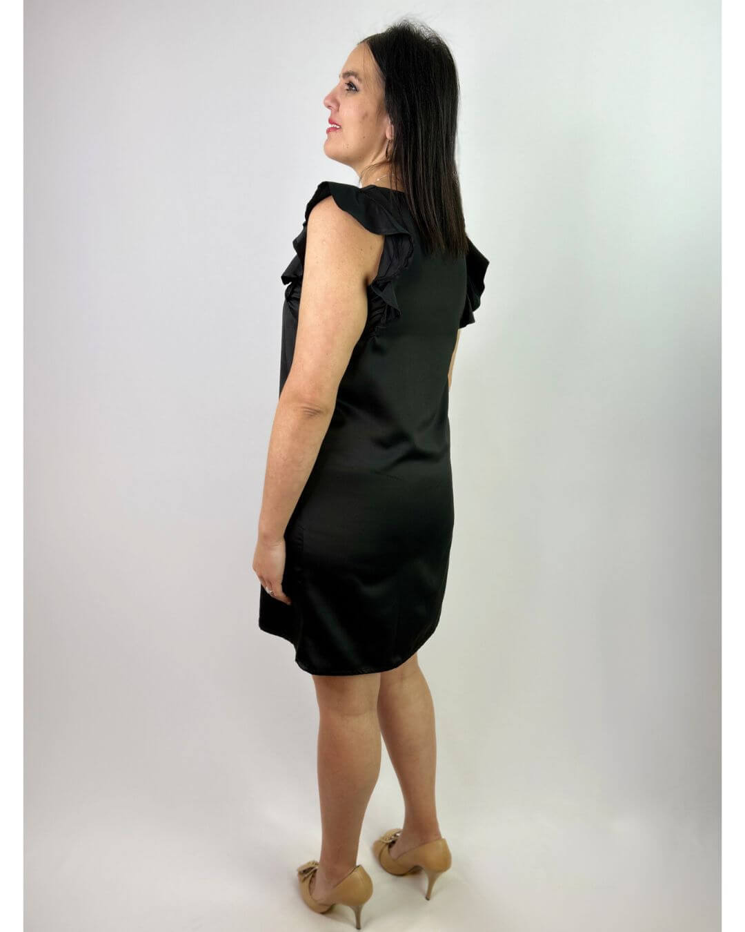 Vestido Mujer Satinado Fiesta