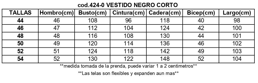 Vestido Corto Negro Mujer Plus Size| Talla Grande Elegante